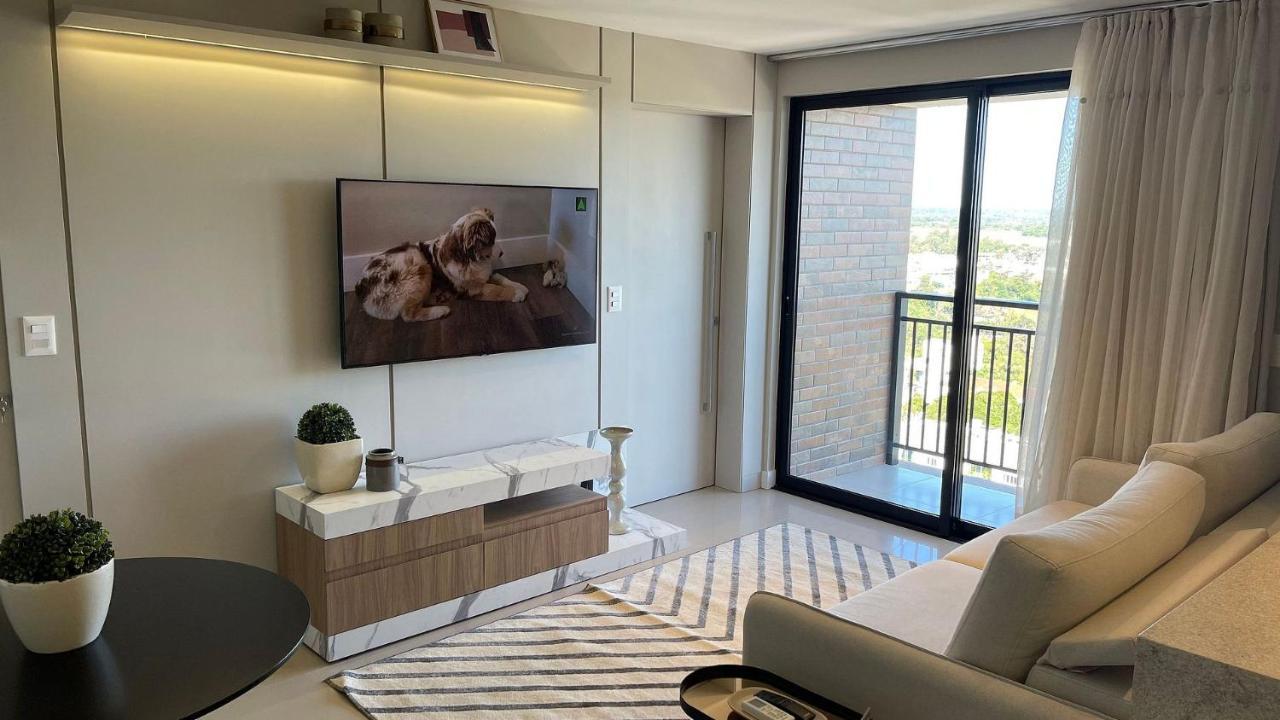 Studio No Ultimo Andar No Centro De Foz Com Vista Para O Rio Parana Apartment Foz do Iguacu Ngoại thất bức ảnh