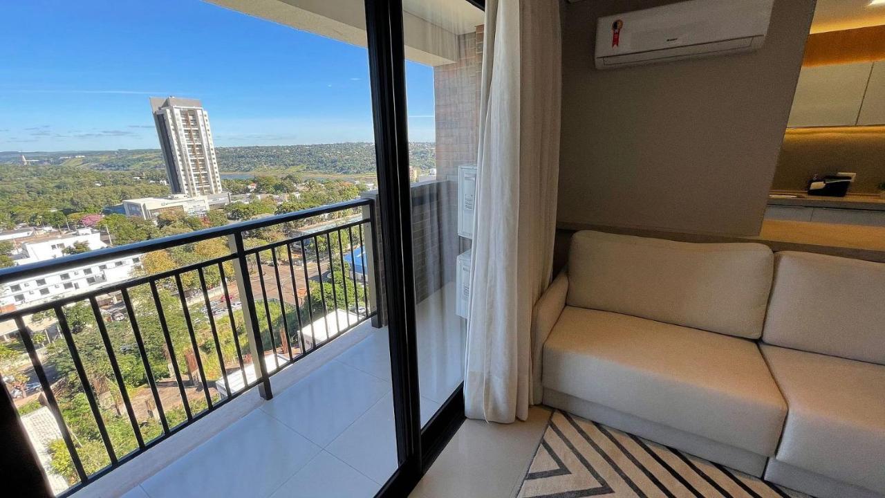 Studio No Ultimo Andar No Centro De Foz Com Vista Para O Rio Parana Apartment Foz do Iguacu Ngoại thất bức ảnh