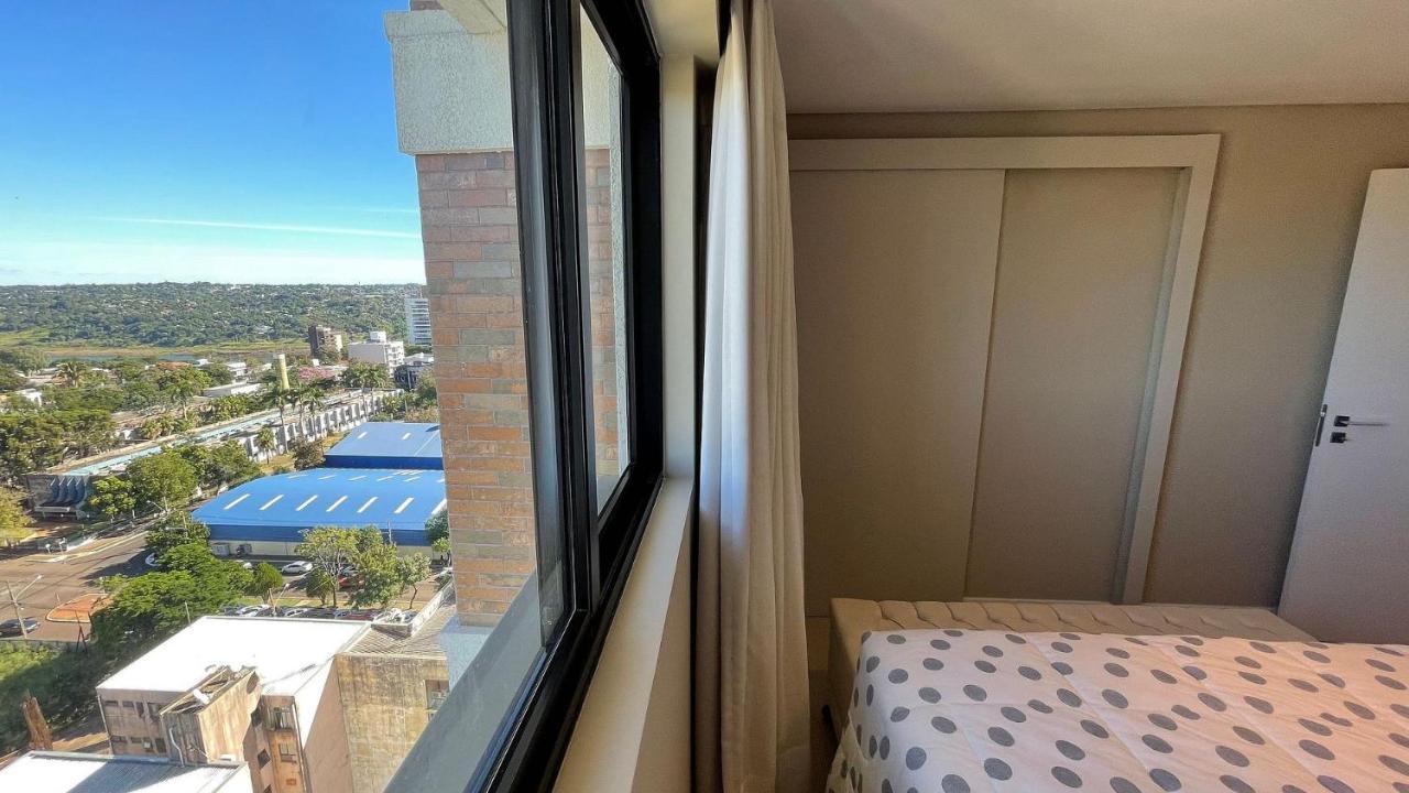 Studio No Ultimo Andar No Centro De Foz Com Vista Para O Rio Parana Apartment Foz do Iguacu Ngoại thất bức ảnh